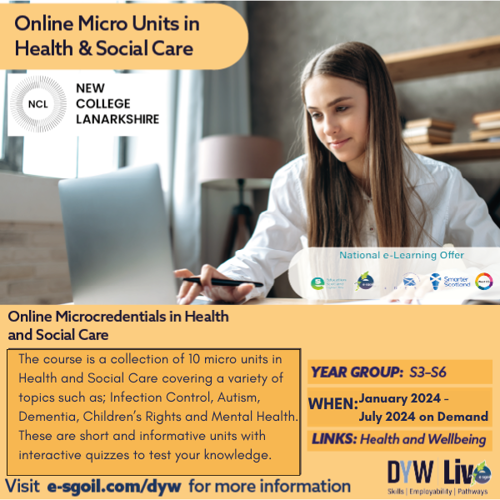 Online Micro Units in Health & Social Care