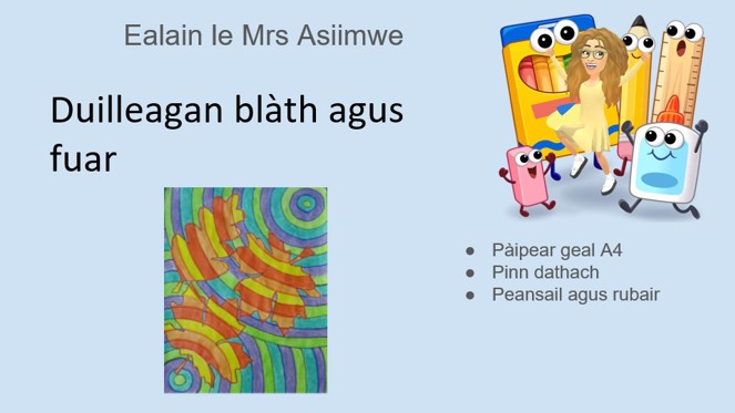 (P1 - P3) Duilleagan blàth agus fuar​