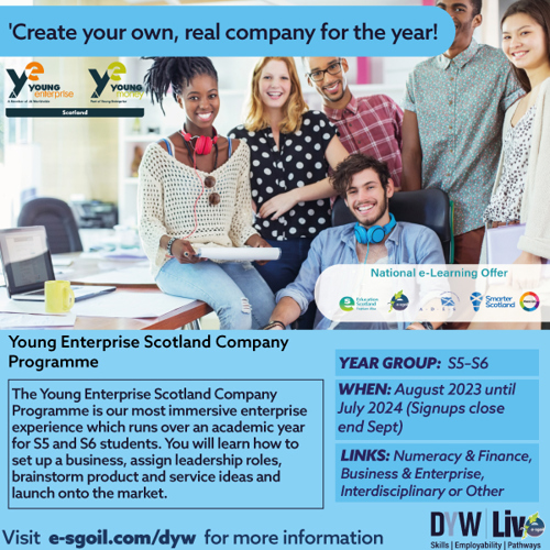 Young Enterprise Scotland Company Programme