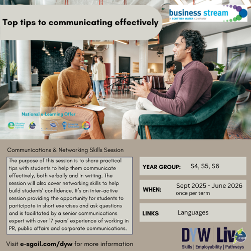 Communications & Networking Skills Session