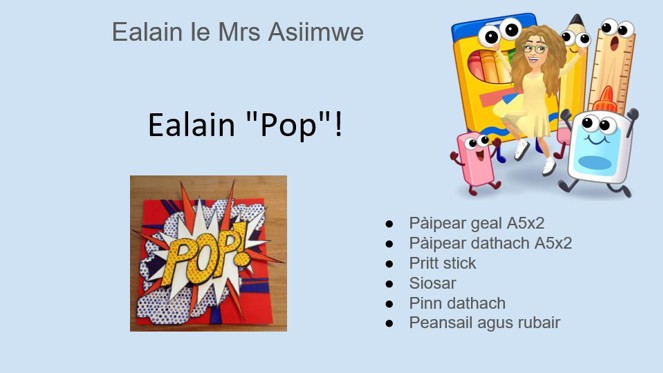 (P4-P7) Ealain "Pop"!​